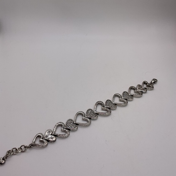 Brighton Fall in Love Silver Heart Bracelet with Sparkling Accents - Picture 3 of 9